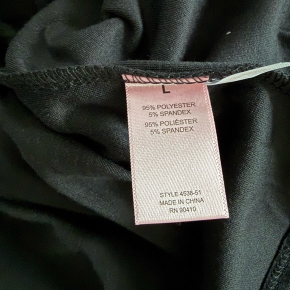 Juicy Couture Black Velour Bling Rhinestone Pajama Set NWT Size L - Picture 6 of 7